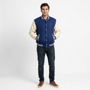 New Arrival High Quality Customized Logo Stand <b>Baseball</b> <b>Jacket</b> <b>Men</b> Professional Varsity Design Fashionable Plus Size Options - Product Image 1