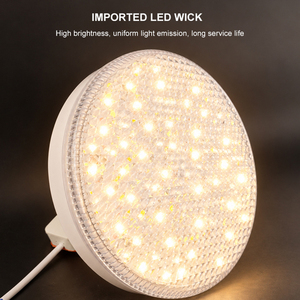 Plafonnier LED rond sans cadre, personnalisé, 70LM/W, IP20, étanche, AC165-265V, surface en cristal à haute transmission - Product Image 5