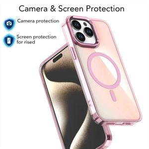 Liangying a prueba de golpes Anti amarillamiento protección magnética Cámara teléfono caso para <span class=keywords><strong>Iphone</strong></span> 7 8 Xs Xr 11 12 13 15 16 Plus Promax - Product Image 2