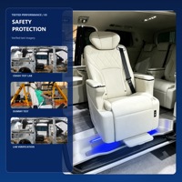 Siège sport Tengyun S5B en cuir PU confortable pour Alphard Van, utilisateurs handicapés, pivotant électrique programmable
