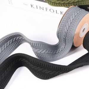 Một mặt màu rắn bện dệt kim satin Ribbon vải bền <span class=keywords><strong>Webbing</strong></span> chất liệu cho DIY Bow tóc quần áo hat phụ kiện - Product Image 4