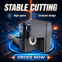 Machine de découpe laser à fibre pour tubes, alimentation entièrement automatique, 3000 W, vitesse de coupe rapide, pour aluminium