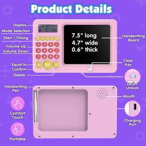 ЖК-экран, доска для письма, раннее обучение, оральный расчет, математическая машина с голосовыми подсказками, устройство для обучения логическому мышлению - Product Image 5