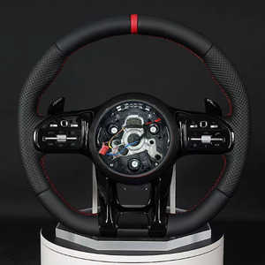 Pièce auto, volant pour Mercedes-Benz W177 W213 W204 W205 W211 C257 AMG GT GLE CLA, volant en fibre de carbone et Alcantara - Product Image 6