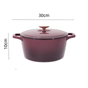 <span class=keywords><strong>Cocotte</strong></span> en <span class=keywords><strong>fonte</strong></span> émaillée avec couvercle à double poignée Passe au four jusqu'à 500 ° F <span class=keywords><strong>ou</strong></span> sur la cuisinière - Product Image 5