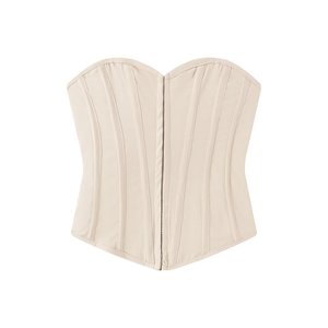 Zevity 2026 Nuova Camicetta Sexy da Donna con Cuori, Stile <span class=keywords><strong>Corsetto</strong></span> <span class=keywords><strong>Senza</strong></span> <span class=keywords><strong>Spalline</strong></span>, Blusa Slim con Lacci sul Retro, Top Corto Aderente - Product Image 1