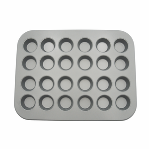 Moule à mini-muffins 24 cavités en acier au carbone épais, revêtement antiadhésif de qualité supérieure, écologique, conforme aux normes FDA/LFGB, pour utilisation domestique au four - Product Image 6