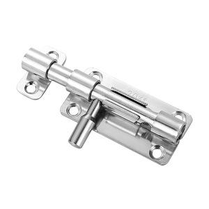 Khóa cửa trượt bằng thép không gỉ chắc chắn, màu đen, có lỗ khóa, khóa an toàn cho cửa bể bơi, phụ kiện cửa. - Product Image 2