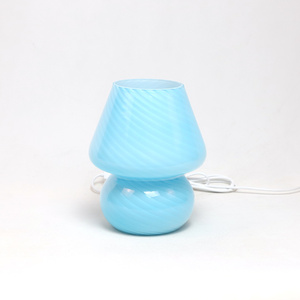 Lámpara <span class=keywords><strong>de</strong></span> mesa <span class=keywords><strong>de</strong></span> <span class=keywords><strong>cristal</strong></span> <span class=keywords><strong>de</strong></span> seta, lámpara <span class=keywords><strong>de</strong></span> escritorio LED <span class=keywords><strong>de</strong></span> Color degradado <span class=keywords><strong>de</strong></span> <span class=keywords><strong>cristal</strong></span> Vintage para decoración <span class=keywords><strong>de</strong></span> mesita <span class=keywords><strong>de</strong></span> noche <span class=keywords><strong>de</strong></span> dormitorio, luz <span class=keywords><strong>de</strong></span> noche bonita - Product Image 6