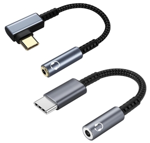 USB C Để AUX Dây Âm Thanh + Right Angle USB C Để 3.5Mm Adapter Âm Thanh, Tương Thích Cho Samsung Galaxy S23 - Product Image 1