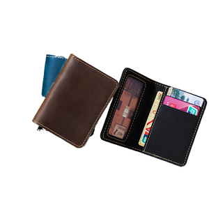 Nouveauté Porte-cartes en cuir de vachette pleine fleur Certificat d'authenticité Style Normcore/Minimaliste Sans fermeture Cartes - Product Image 4