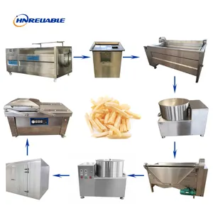 Manual frozen French Fries maker Processing Machine semi-automatic french fry production line for french fries