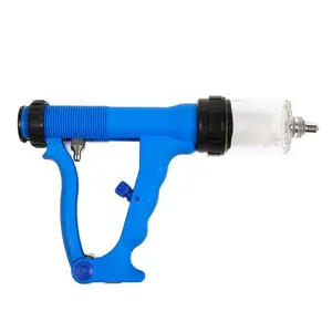 50Ml Semi-Automatische Doorlopende Varkensinjectie Kanon Veterinaire Runderen Koeien Schapen Injector Spuit - Product Image 4