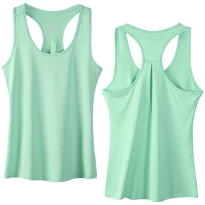 Chaleco sin mangas con espalda cruzada para mujer, top deportivo de secado rápido para deportes al aire libre, para entrenamiento físico y correr - Product Image 1