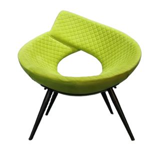 Overstuffed कमरे में रहने वाले हरे कपड़े दौर अंडे की कुर्सी मखमल अंतरिक्ष कुर्सी भोजन आधुनिक ठोस लकड़ी पैर कार्यालय की कुर्सी - Product Image 1