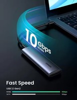 Boîtier adaptateur UGREEN CM400 M.2 NVMe SSD 10 Gbps USB C 3.1 Gen 2 vers NVMe PCIe M-Key pour disque SSD externe