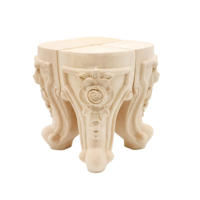 Pieds de Meuble Traditionnels en Bois Massif – Pieds de Remplacement Décoratifs pour Canapé, Armoire, Table, Hôpital, Salon