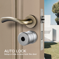 Cylindre intelligent électronique numérique motorisé TTlock Euro M521 avec bouton, compatible avec le module d'extension de clavier F101