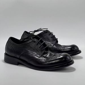 Retro Design Genuine Leather Goodyear Welt Lace-up Men's <b>Shoes</b> Genuine Leather Soles British Style Business <b>Height</b> <b>Increasing</b> - Product Image 1