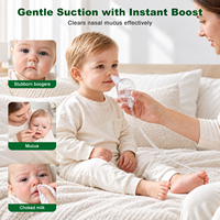 Kit de soins pour bébé, aspirateur nasal manuel, pompe en silicone souple, anti-reflux, sans BPA, produits pour bébés nouveau-nés, portables