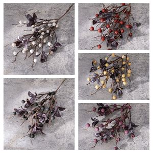 Rama de Fruta de la Fortuna Artificial CallaFloral, Blanca, Negra, Roja, Amarilla, Morada, de Plástico, Decoración de Interiores, Manualidades, 120 cm - Product Image 3