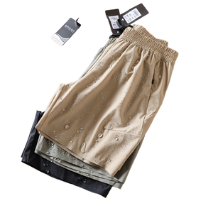 Pantalones Cortos Casuales de Verano para Hombre JLM, Tecnología Cool Tech, 100% Algodón, Impermeables, de Secado Rápido, Transpirables, Cintura Media, Cierre Elástico - Product Image 1