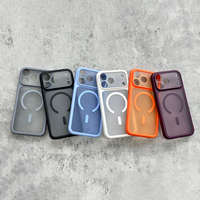 JOYPORODO B494 Coque rigide mate couleur semi-transparente magnétique pour iPhone 15 16 17 18 Pro Max