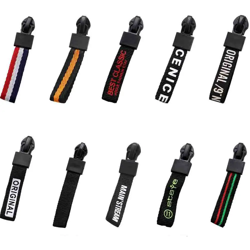 De goma de fábrica de correas Zip Extractor de logotipo de diseño personalizado de tirador de la cremallera