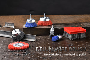 DELUN-Brosses à gobelets assorties en forme de vibratite de 75mm, <span class=keywords><strong>brosse</strong></span> à gobelets en <span class=keywords><strong>nylon</strong></span> à fil <span class=keywords><strong>abrasif</strong></span> <span class=keywords><strong>pour</strong></span> <span class=keywords><strong>perceuse</strong></span> avec <span class=keywords><strong>brosse</strong></span> circulaire à tige de 1/4 pouces - Product Image 3