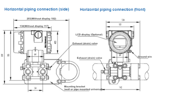 Hot Sale Smart Sensor System 4-20Ma Supplier pressure Transducer Rs485 Water differential Pressure Transmitter