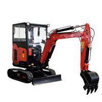 Fabricante chino de excavadoras 2 toneladas 2,5 toneladas excavadora con brazo grande columpio lateral con martillo cubo desvergonzado con EPA/euro5