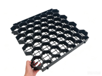 Dalles de gazon renforcées en HDPE pour le stationnement des voitures, stabilisateur de gravier pour allée, pavage perméable