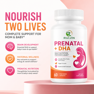 Capsule DHA Prenatali OEM con Etichetta Privata, Integratore per Nutrizione Mamma-Bambino, Supporto per Gravidanza e Allattamento, Acido Folico, Vitamina D3 per Donne - Product Image 2