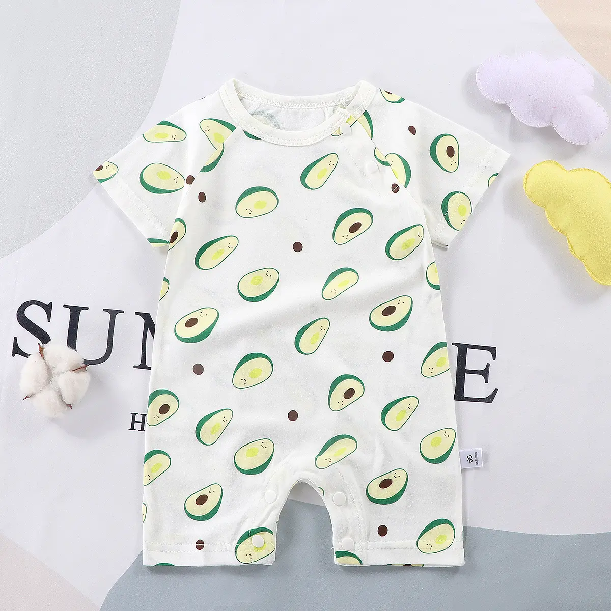 Clothing Supplier Cute Pajamas Organic Cotton Baby Romper Sleepwear Romper Kids Pajamas Sets