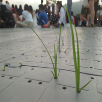 Suelo de Protección para Césped de Estadios al Aire Libre, Suelo para Eventos, Baldosas de Plástico para Eventos para Proteger el Césped
