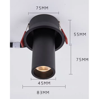 Projecteur long d'hôtel commercial flexible et réglable de cannelure de 5W 7W