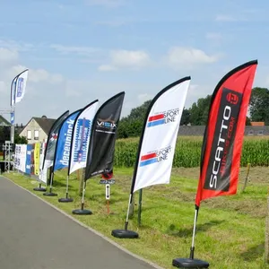 Drapeaux personnalisés en gros bannière fanion à carreaux grande bannière drapeaux sérigraphie