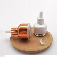 Flacon en verre de 30 ml pour sérum, personnalisable, vide, ambre, pour huile essentielle, soin de la peau, crème pour le visage, essence avec compte-gouttes, gouttes pour les yeux, OEM/ODM