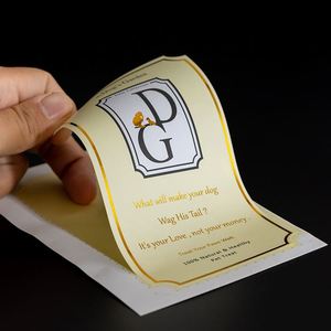 Autocollants personnalisés en feuille d'or imperméables avec logo de marque, impression en gros, autocollants adhésifs personnalisés - Product Image 4