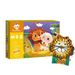 Paintyou Handmade DIY Craft Sets For children to Make Lion Toy Doll Students Puzzle Interest Training