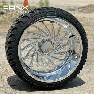 Rines Cromados Pulidos FANXI 22x12 <span class=keywords><strong>22x10</strong></span> 8 Birlos 8x180 8x170 para Ford F250, Chevy Silverado, GMC Denali 2500HD 6x135 6x139.7 para F150 - Product Image 5