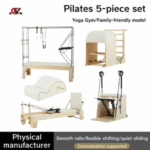 Cama de Pilates Reformer CZFIT, Ajustable, Portátil, de Madera de Arce Blanco, para Ejercicios en Casa o Estudio - Product Image 1
