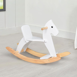 Jouets à chevaucher en bois pour bébés, jouet d'équilibre pour bébés, cheval à bascule en bois pour tout-petits - Product Image 1