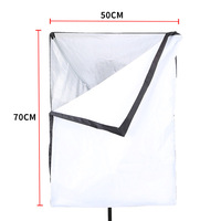 Boîte à lumière photo 50x70cm (20''x28'') avec diffuseur pour studio photo, ampoule LED et accessoire vidéo