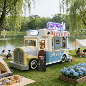 Chariot alimentaire décoratif sur le thème des fêtes, chariot de vente mobile pour les événements saisonniers et les entreprises de parcs à thème - Product Image 1