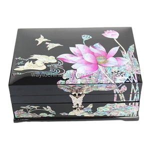 Luxury <strong>Wooden</strong> Jewellery Box with Mirror and Drawer - Product Image 1