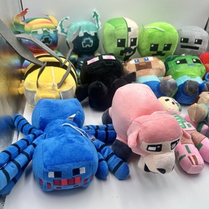 Peluche de <span class=keywords><strong>Minecraft</strong></span> de 8 pulgadas, suave, de zombie Steve, llavero de peluche, juguete de <span class=keywords><strong>anime</strong></span> para niños, premio para máquina de garras, Mundo de Píxeles - Product Image 3