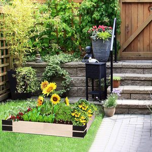 Khung Góc Giường Vườn Màu Đen Khung Góc Giường Bằng Kim Loại Được Khoan Sẵn Kết Nối Khung Góc Vườn - Product Image 5