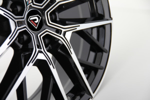 Jantes en alliage à face usinée noire multi-rayons Wheelshome 7115 pour jantes en alliage <span class=keywords><strong>BMW</strong></span> Série 1 <span class=keywords><strong>X1</strong></span> - Product Image 4