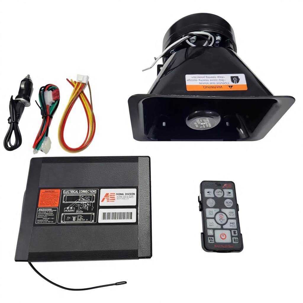 Universal Fit Car Alarm <strong>Guide</strong> Wireless <strong>Remote</strong> <strong>Control</strong> Loudspeaker with Square Mouth <strong>Speaker</strong> 12V High Power Full Set